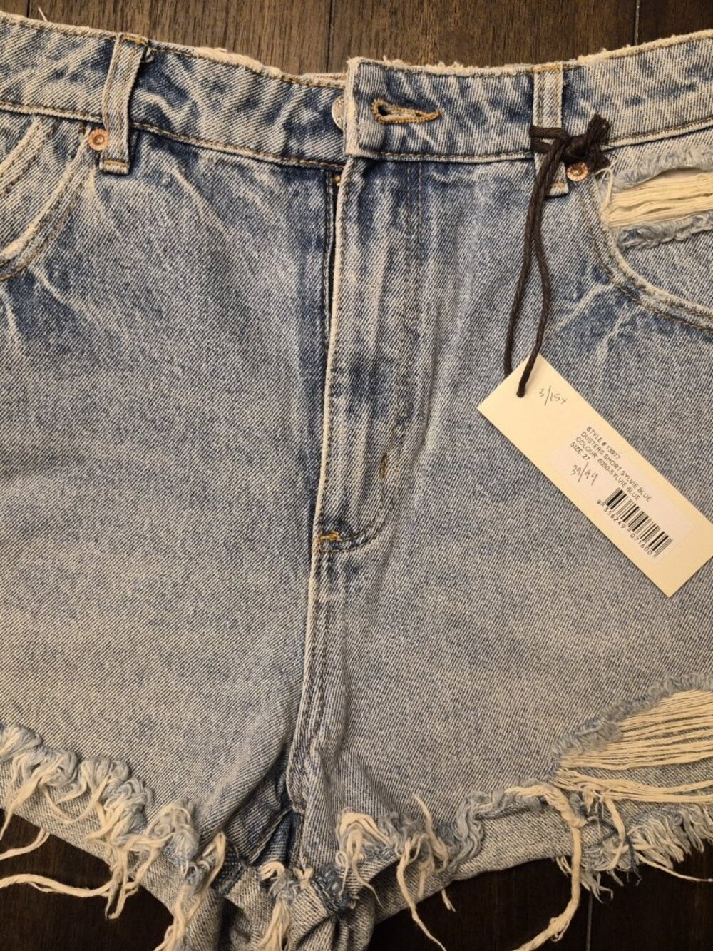 Rolla's Dusters High Rise Denim Shorts Size 27 New With Tags